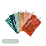 KANGOO ET CIE | Pochettes Réutilisables Boho - Ensemble de 6