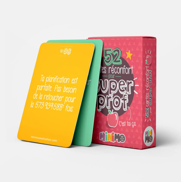 MINIMO | 52 Cartes Réconforts - Pour super prof