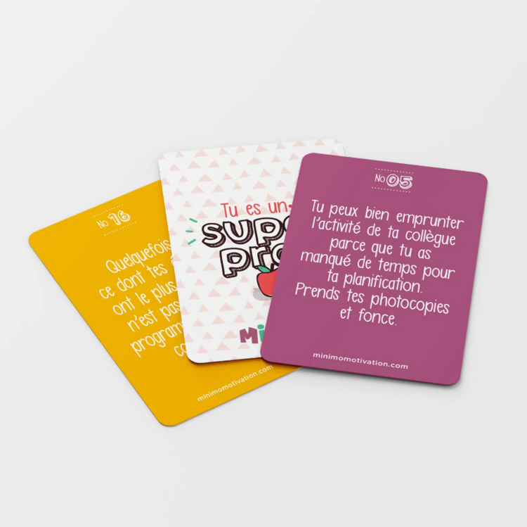 MINIMO | 52 Cartes Réconforts - Pour super prof