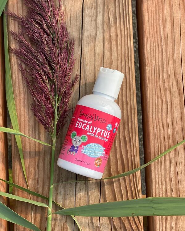 Souris Verte | Huile massage Eucalyptus - 120 ml