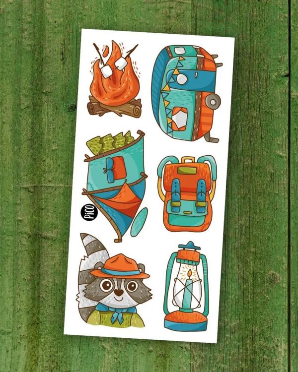 PiCO | Tatouage Temporaire - Le camping