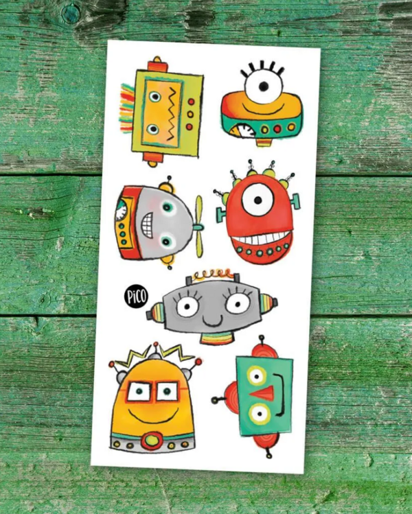 PiCO | Tatouage Temporaire - Les robots rigolos