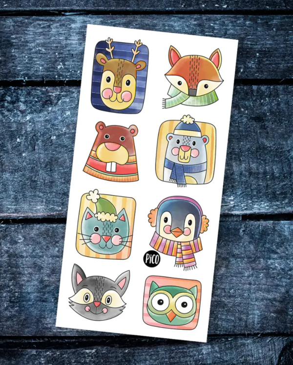 PiCO | Tatouage Temporaire - Les animaux hivernaux