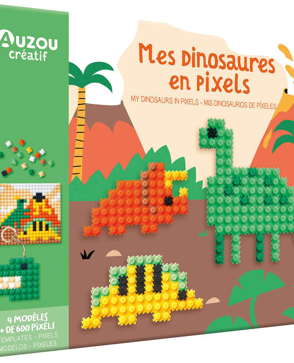AUZOU | Mon Coffret d'Artiste - Mes dinosaures en pixels