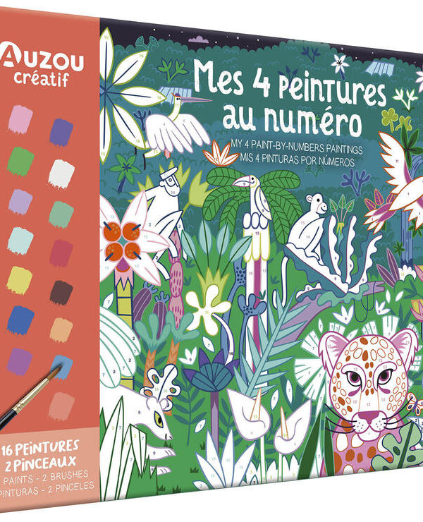 AUZOU | Mon Coffret d'Artiste - Mes 4 peintures au numéro