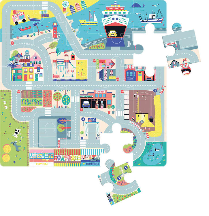 AUZOU | Mon Circuit de Voitures - En puzzle