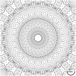 BIMOO | Nappe à Colorier - Mandala - 45x45
