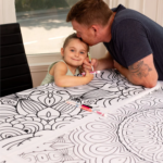 BIMOO | Nappe à Colorier - Mandala - 45x45