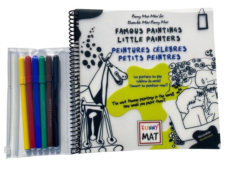 FUNNY MAT | Ensemble Mini - Peintures célèbres, petits peintres