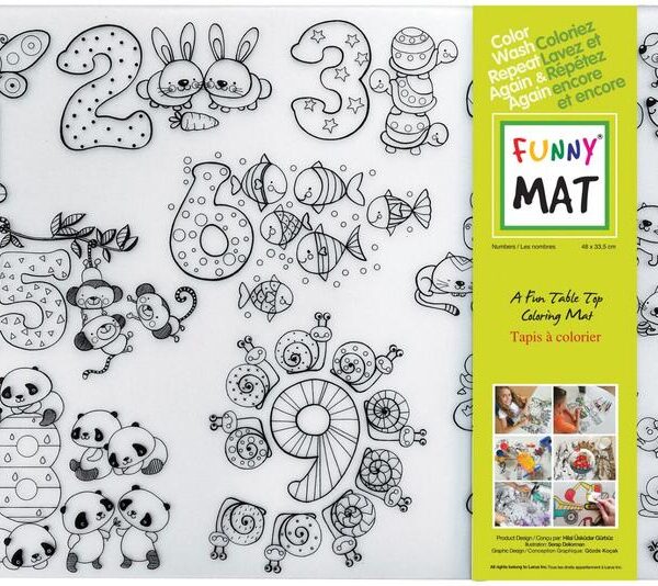 FUNNY MAT | Tapis à Colorier de Table - Les nombres