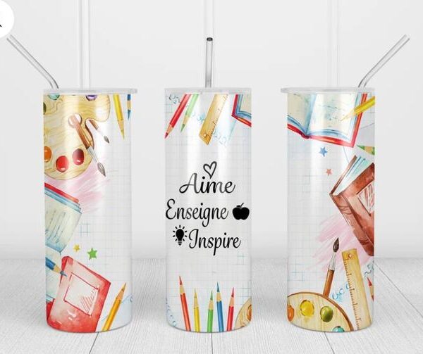 MOJITOSBABY | Tasse isotherme - aime enseigne inspire