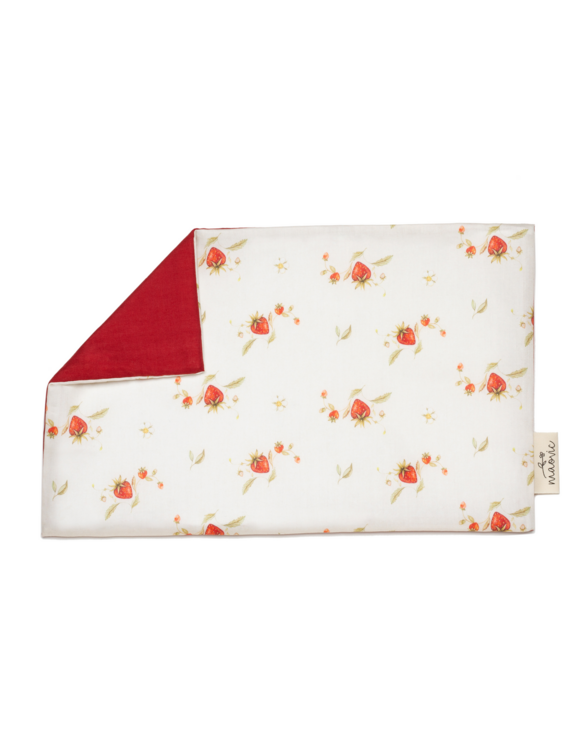 MAOVIC | Taie d'Oreiller pour Enfant - Champ de fraises