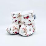 BEBE Ô CHAUD | Pantoufles à Velcro - Cygne en fleur (3-6 mois)