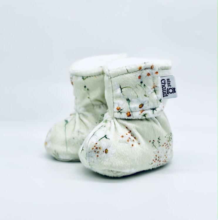 BEBE Ô CHAUD | Pantoufles à Velcro - Marguerite (24-36 mois)