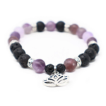 PUR NOISETIER | Duo de Bracelets 6" - Améthyste violet