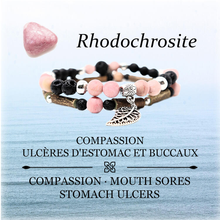 PUR NOISETIER | Duo de Bracelets 7" - Rhodochrosite
