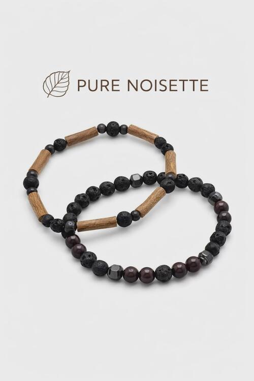 PUR NOISETIER | Duo de Bracelets 8"