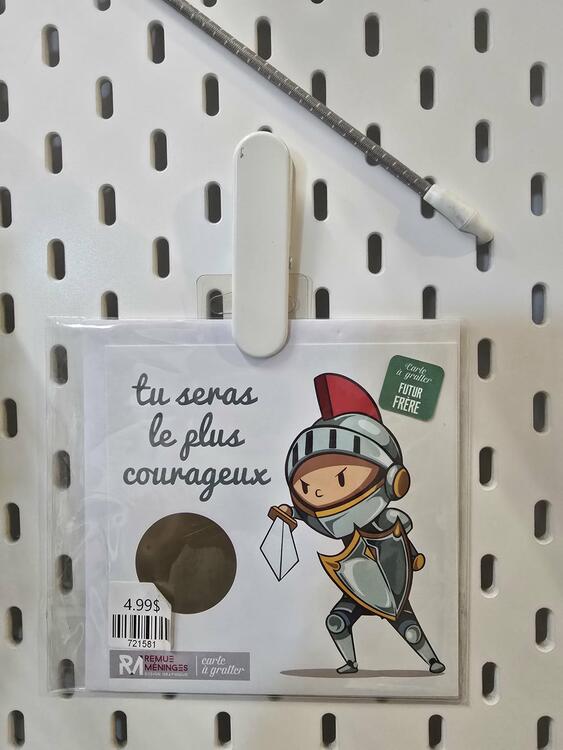 REMUE MÉNINGES | Carte à Gratter - Tu sera le plus courageux - Futur frère