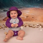 HOPALO | Chapeau Soleil UV 50+ pour 3-12 mois - Prune