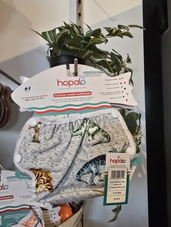 HOPALO | Couche-Maillot Évolutive pour 8-35lbs - Dinosaures