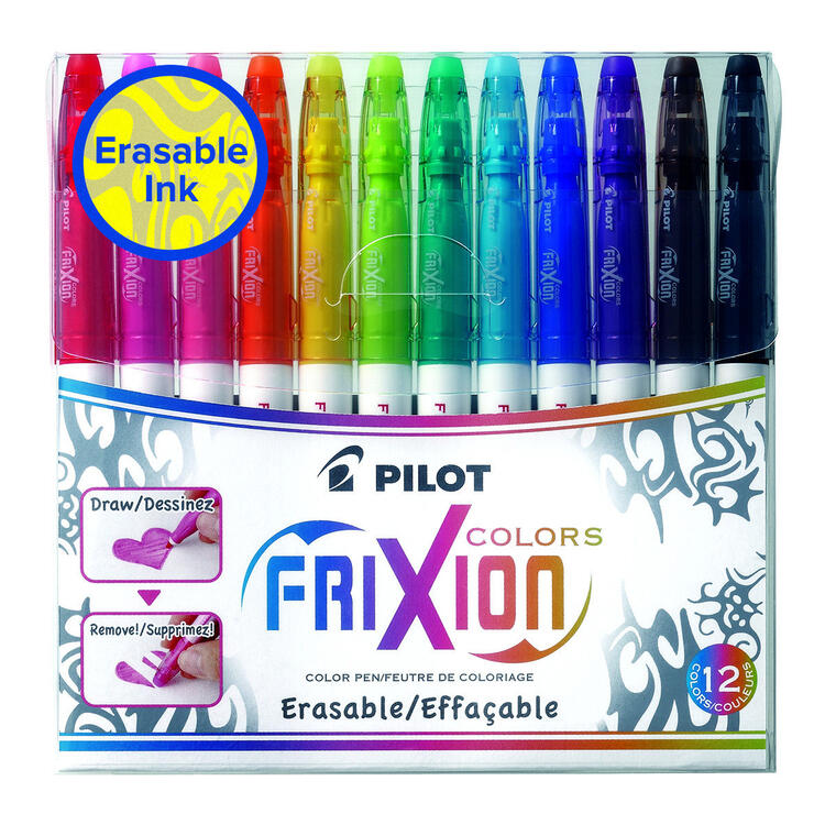 FRIXION COLORS | Marqueurs Effaçables - Ensemble de 12