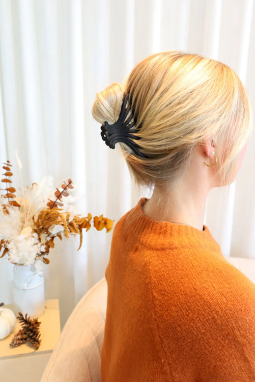 ROSE MATERNITÉ | Pince à cheveux - Coquillage noir