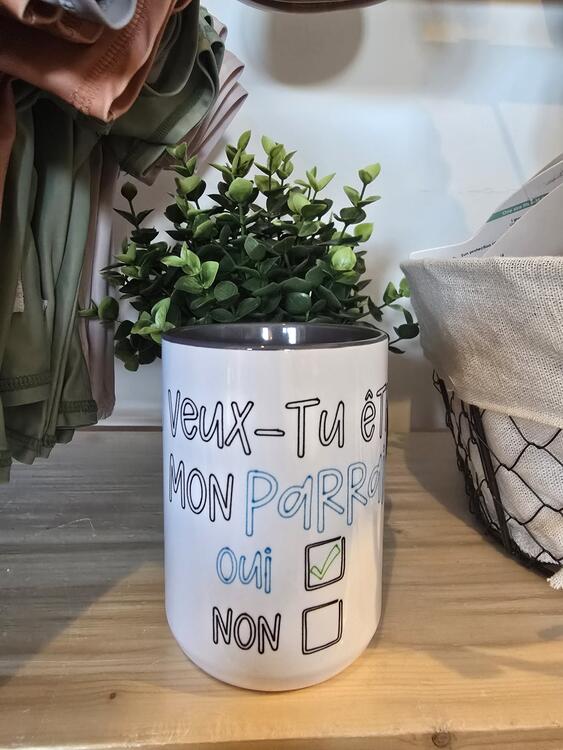 PATTE GAUCHE | Tasse - Veux-tu être mon parrain ?