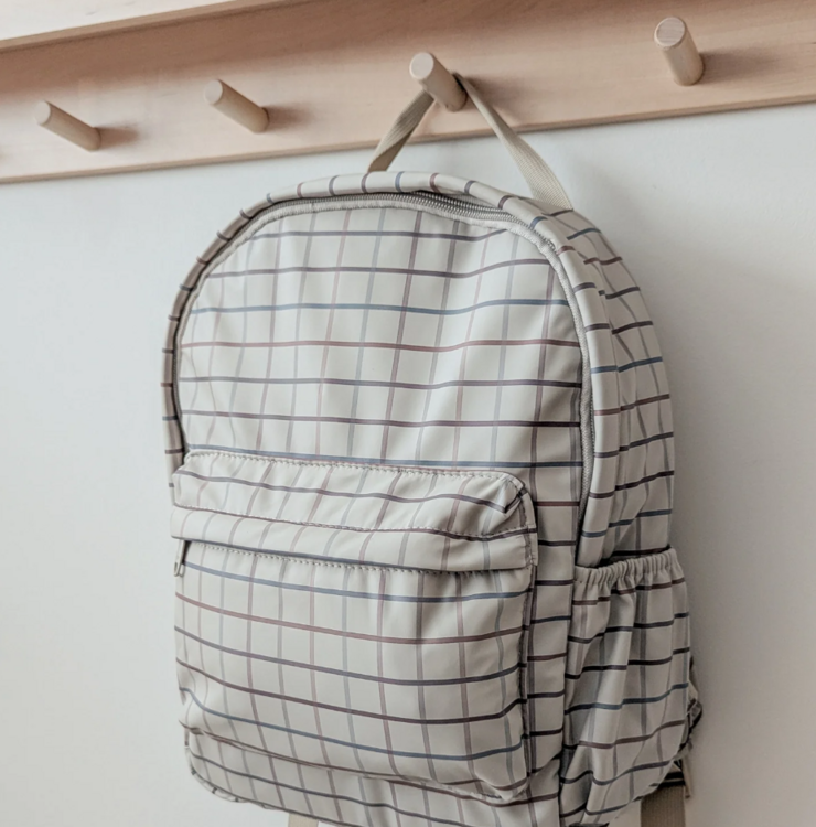 MENOUM MENOUM | Sac-à-Dos Mini - Carreau taupe