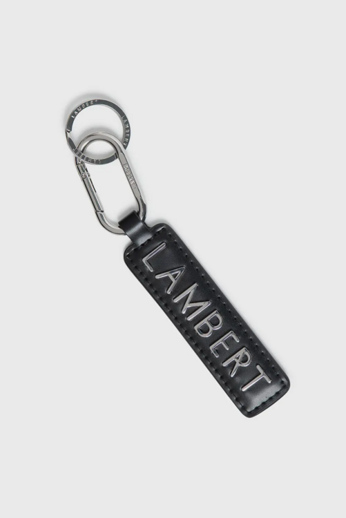 LAMBERT | Le Gem - Porte-clés en cuir vegan - Noir