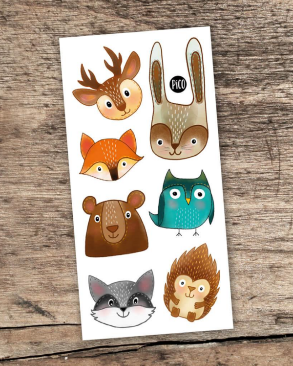 PiCO | Tatouage Temporaire - Les animaux de la forêt