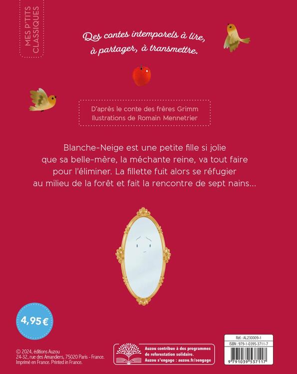 AUZOU | Mes P'tits Classiques - Blanche neige