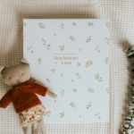 LE PETIT TABLEAU NOIR | Livre de Bébé - Floral beige