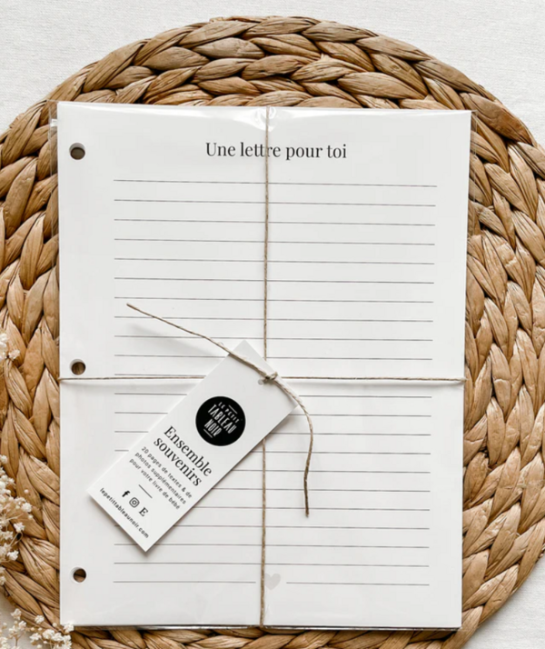 LE PETIT TABLEAU NOIR | Ensemble de Page Souvenir