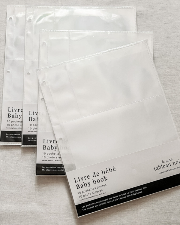 LE PETIT TABLEAU NOIR | Pochettes Photos pour Livre de Bébé