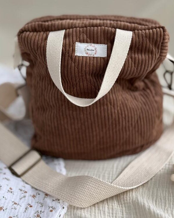 BALUCHON | Sac à Couches Matelassé - Brun