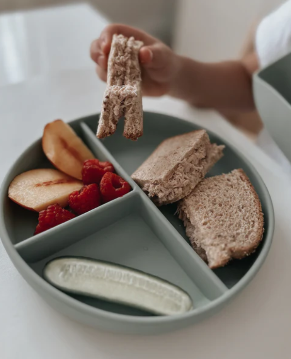 NOÜKA | Assiette à Ventouse Divisée - Leaf