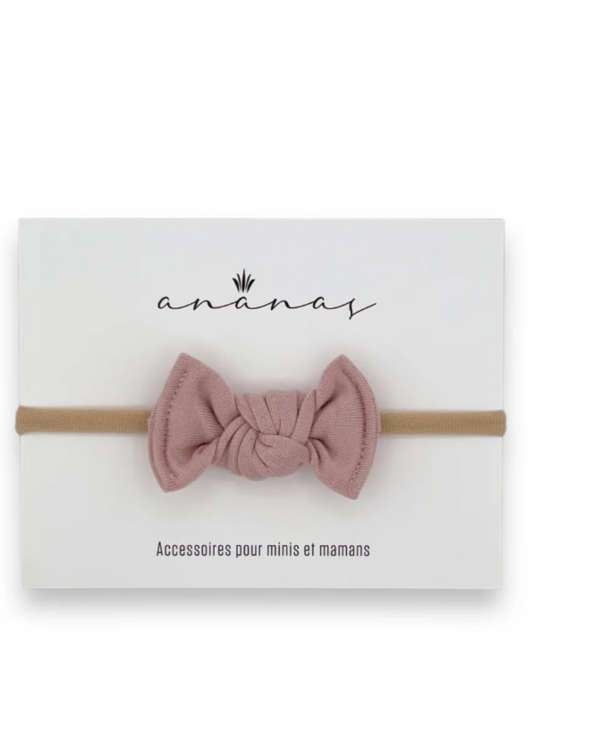 ANANAS CO | Bandeau Mini-Boucle en Bambou - Vieux rose