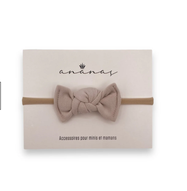 ANANAS CO | Bandeau Mini-Boucle en Bambou - Beige