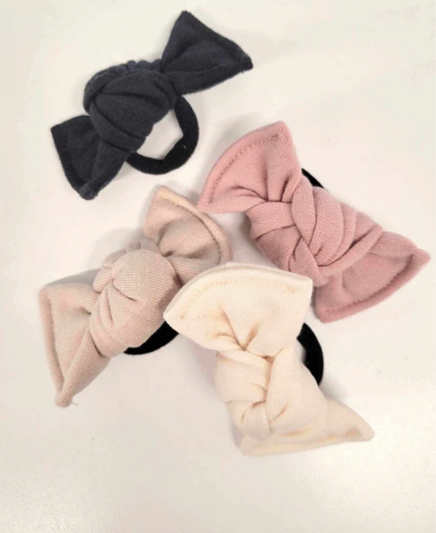 ANANAS CO | Petit Élastique Mini-Boucle en Bambou - Beige