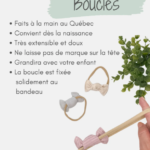 ANANAS CO | Petit Élastique Mini-Boucle en Bambou - Ivoire