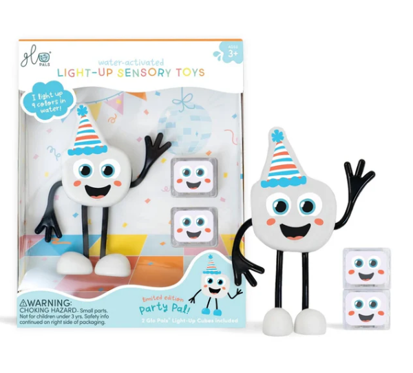 GLO PALS | Personnage Lumineux avec Cubes - Party (9 couleurs)