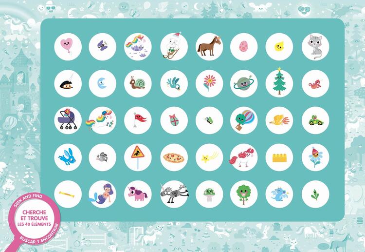 AUZOU | Puzzle Cherche et Trouve - Licornes