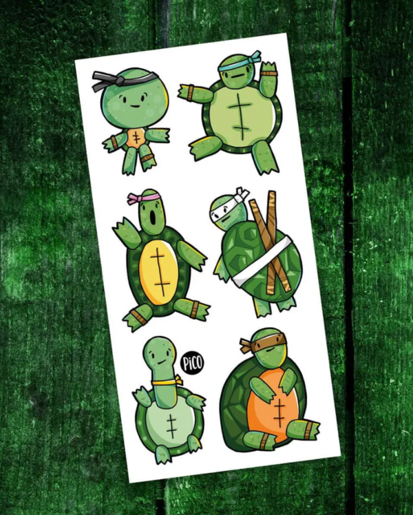 PiCO | Tatouage Temporaire - Les ninjas sympas