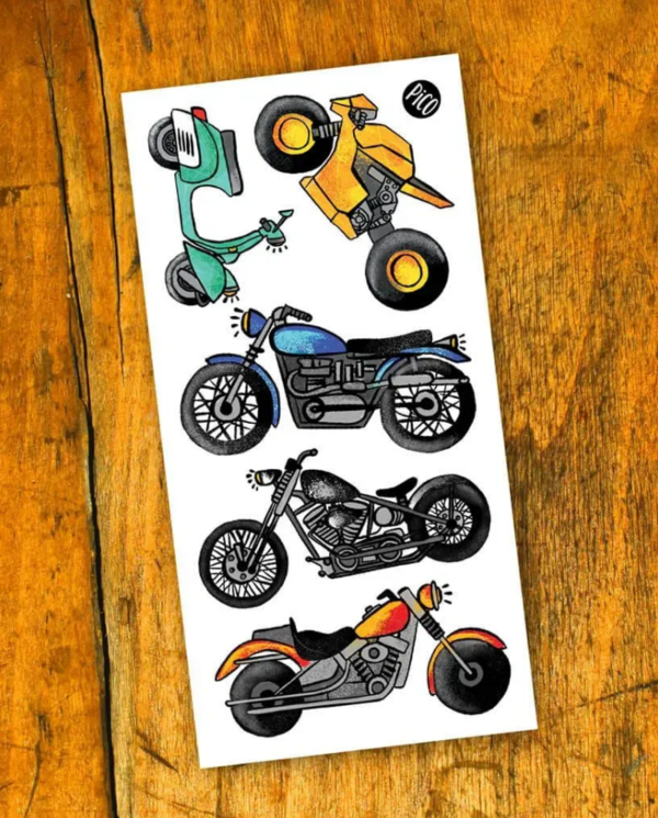 PiCO | Tatouage Temporaire - Amour de la moto