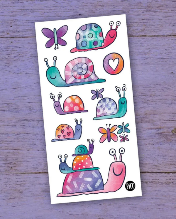 PiCO | Tatouage Temporaire - Margot l'escargot et ses amies