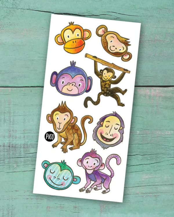 PiCO | Tatouage Temporaire - Les singes amusants