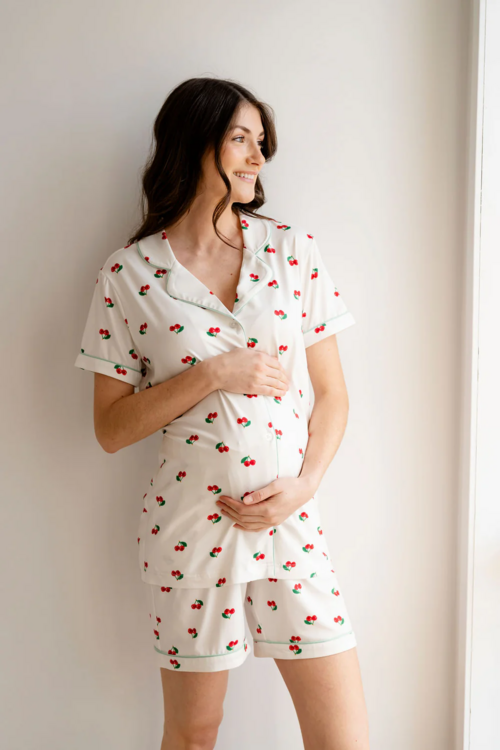 ROSE MATERNITÉ | Pyjama 2 Pièces - Cerise