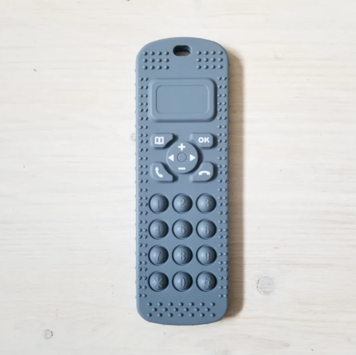 CRÉATION JADE | Manette Pop it en Silicone - Bleu gris