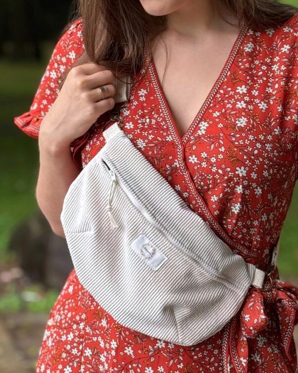 BALUCHON | Sac Banane en Corduroy - Beige