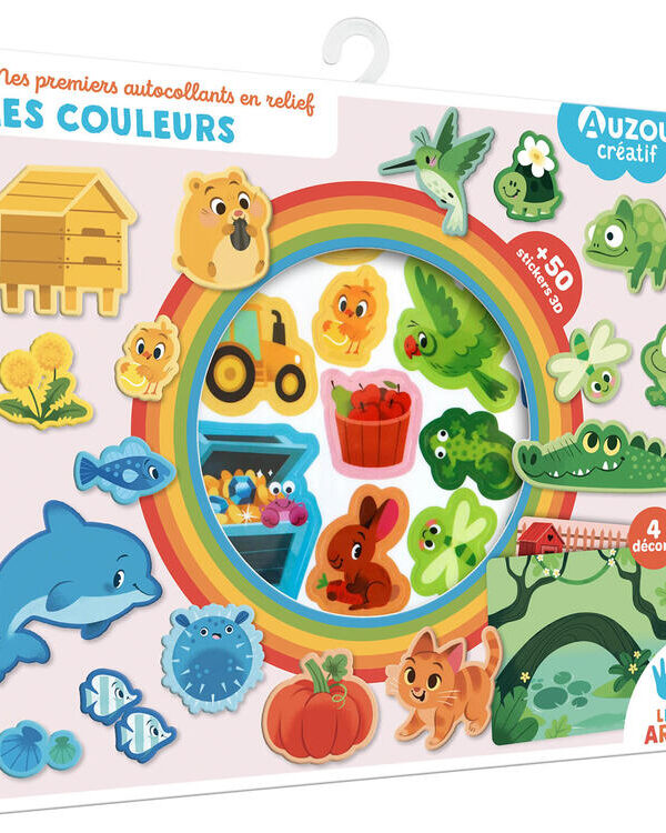 AUZOU | Mes Premiers Autocollants en Relief - Les couleurs
